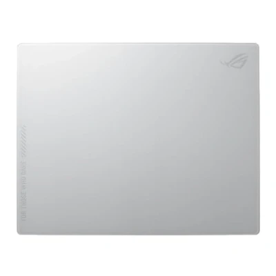 Immagine di ASUS ROG Moonstone Ace L Tappetino per mouse da gaming, superficie ultra liscia, design con riduzione del rumore, vetro temperato 9H, resistente a urti e graffi, base in silicone antiscivolo, 500 x