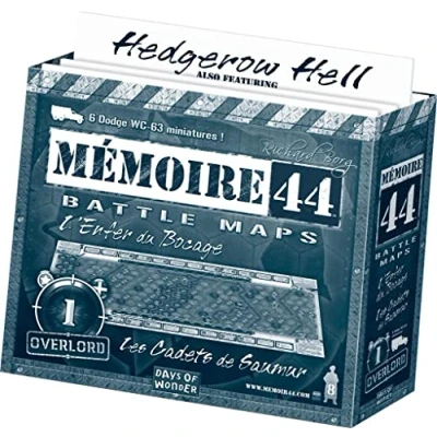 Immagine di Days of Wonder , Memoir &#039;44: Expansion Hedgerow Hell/Cadets de Saumur, Board Game, 2 8 Players, Ages 10+, 60 to 90 Minutes Playing Time