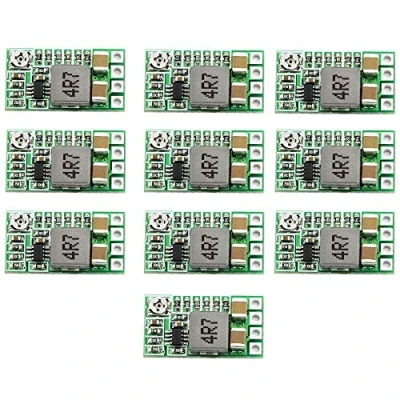 Immagine di ZkeeShop 10 mini moduli di alimentazione step down DC 4,5 24 V, 12 V a 5 3 A, convertitore tensione regolabile da 1,8 2,5 3,3 9