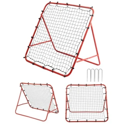 Immagine di Rete da rimbalzo, per allenamento calcistico, bersaglio professionale bambini, attrezzatura didattica, regolabile, portatile, 65 cm x (rosso, cm)