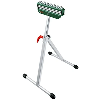 Immagine di Bosch Home and Garden PTA 1000 Roller Stand 0603B05100 Acciaio inox Cavalletto Pieghevole, Regolabile in altezza 100 kg (L x A P) 79.1 47.1 11.3 cm 6.2