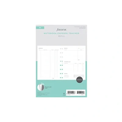 Immagine di Filofax Spese Tracker per A5 Ricaricabile Taccuino, Bianco