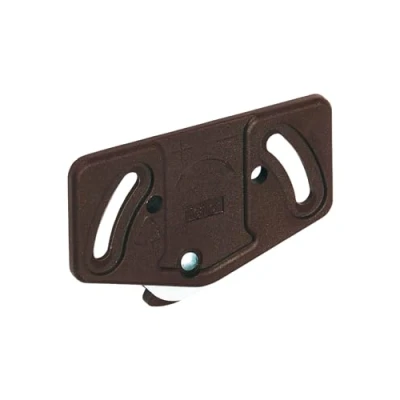Immagine di Gedotec Slide Line 55 Rotelle per porta scorrevoli, binari inferiori da 30 kg, in plastica marrone, 1 unità porte scorrevoli