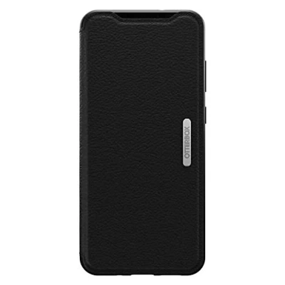 Immagine di Cover per Samsung Galaxy S20+ OtterBox Strada, resistente a shock e cadute, vero cuoio, 2 slot carte di credito, testata 3x vs norme MIL STD 810G, Nero