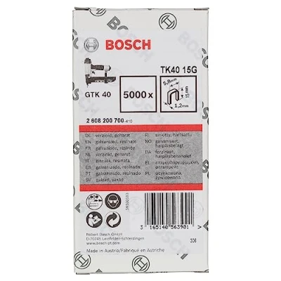 Immagine di Bosch Accessories 2608200703 Graffette a dorso stretto 5000 pz. Dimensioni (L x L) 30 mm 5.8