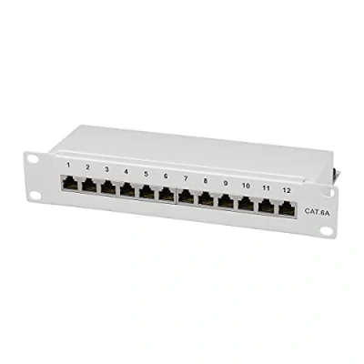 Immagine di LogiLink NP0052 12 Porte Patch panel 254 mm (10) CAT 6A 1 U