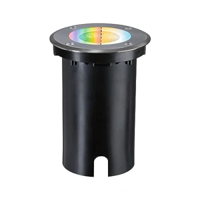 Immagine di 94845 Zigbee 3.0 Floor round Paulmann Home Lampada da incasso 4.9 W RGBW Ferro (spazzolato)