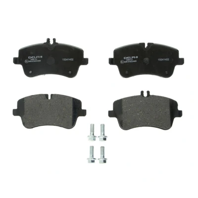 Immagine di DELPHI LP1696 Kit pastiglie freno Predisposto per contatto segnalazione usura con lamierino anticigolío accessori MERCEDES BENZ: Classe C Sedan