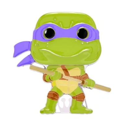 Immagine di Funko Pop! Large Enamel Pin Teenage Mutant Ninja Turtles (TMNT) : Donatello Spille Smaltate Spilla da Collezione Carina per gli Zaini &amp; Borse Idea Regalo Merchandising Ufficiale