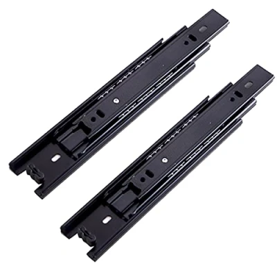 Immagine di Guide per Cassetti,Tianher Scorrevoli Cassetti 200 mm 3 Pieghe Montaggio Laterale Resistente Capacità di Carico 45 kg in Acciaio Cuscinetti a Sfera 8 Pollici (2 Pcs)
