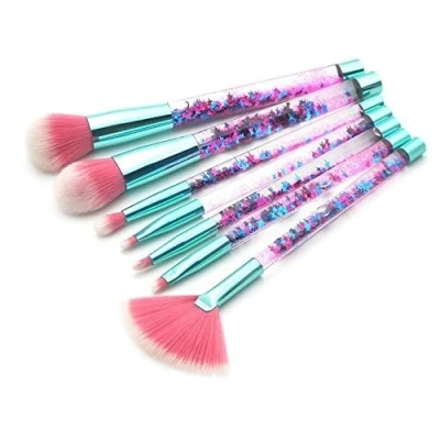 Immagine di iPobie 7 Pezzi Pennelli Make Up,Set di per Trucco Maniglia Quicksand Volto Ombretti e Sopracciglio