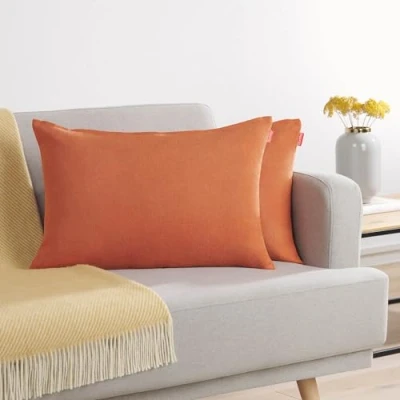 Immagine di Blumtal Federe Cuscini Divano in Ciniglia, Copricuscini Divano, Cuscino 2 Pezzi, 30 x 50cm, Rosa