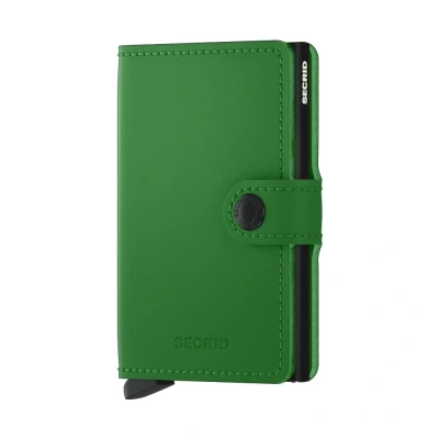 Immagine di Secrid Mini wallet accessorio da viaggio porta carte in formato busta, Verde acceso, 10,2 x 6,5 2,1 cm, Classico