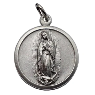 Immagine di MEDAGLIA RAFFIGURANTE LA MADONNA DI GUADALUPE (LA VERGINE SULLA TILMA JUAN DIEGO) LE MEDAGLIE DEI SANTI PATRONI 100% MADE IN ITALY