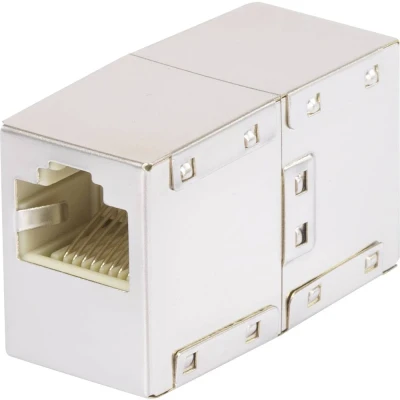 Immagine di Adattatore Rete RJ45 CAT 5e [1x Presa 1x RJ45] Bianco Renkforce