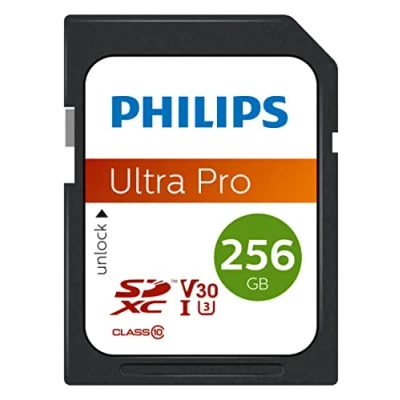 Immagine di Scheda SDXC Philips 256GB Classe 10, UHS I U3, 4K
