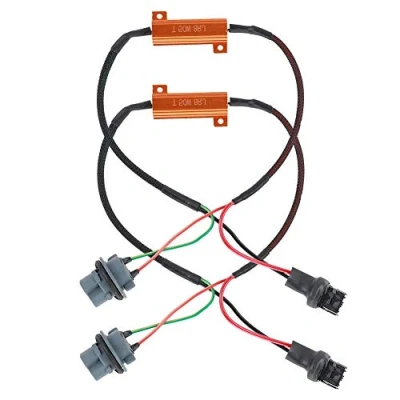 Immagine di Connettore per resistore di carico cablaggio della resistenza 7440 T20 50W8RJ Hyper Flash Fix Adattatori senza errori le luci degli indicatori direzione a LED