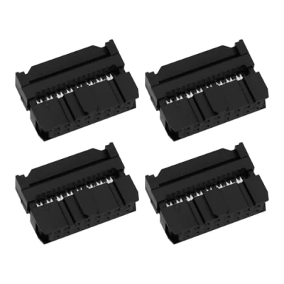 Immagine di ECSiNG 50 connettori IDC a 16 pin per montaggio cavi IDC, passo 2,54 mm, femmina, presa connettori, progetti elettronici, circuiti integrati