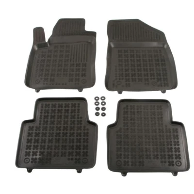 Immagine di REZAW PLAST 201233 Set tappetino Gomma anteriore e posteriore nero CITROËN: C3 Aircross 2, OPEL: Crossland X