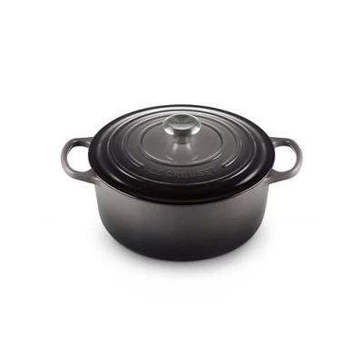 Immagine di Le Creuset Evolution Signature Casseruola in Ghisa con Coperchio, Grigio (Flint), 26 cm