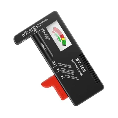 Immagine di EUZUXU Tester Batteria Universale, Semplice Universale per Batterie AA, AAA, C, D, 9V, 1.5V, Misuratore di Veloce