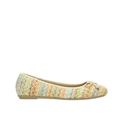 Immagine di Ballerine Fitters da Donna Lisett in Colore Multi Rafia, Scarpe Plus Size Grandi Donna, 44 EU Rafia