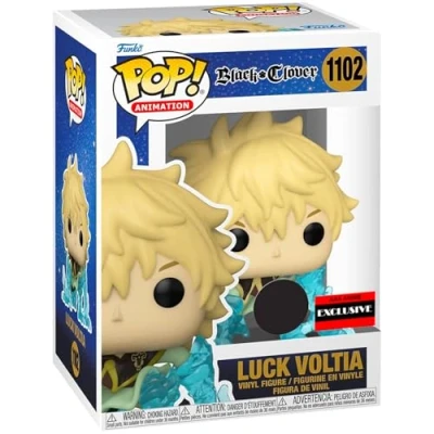 Immagine di Funko Pop Black Clover Luck Voltia (Lightning Armor) GITD Chase Figure (AAA Anime Exclusive)