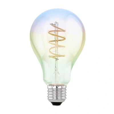 Immagine di EGLO Lampadina LED E27 4W A75 2000K Filamento iridescente dimmerabile