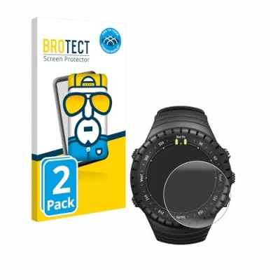 Immagine di brotect Pellicola Copertura Completa per Suunto Core All Black (2 Pezzi) Full Cover 3D Curvo