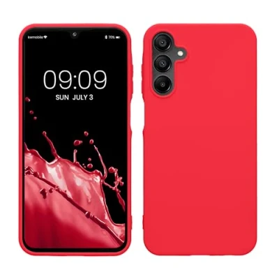 Immagine di kwmobile Custodia Compatibile con Samsung Galaxy A15 5G Cover Back Case per Smartphone in Silicone TPU Protezione Gommata rosa shocking
