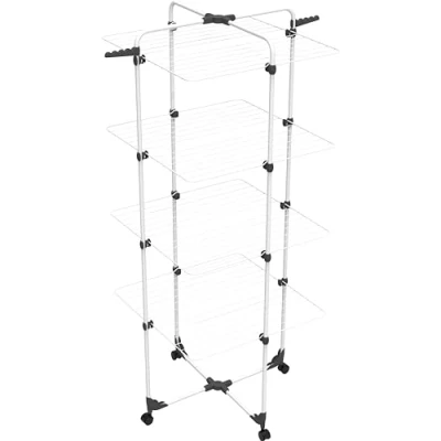 Immagine di Vileda Modular 4 Stendibiancheria a torre livelli Snodo modulabile Facile da spostare Per interni ed esterni Pieghevole