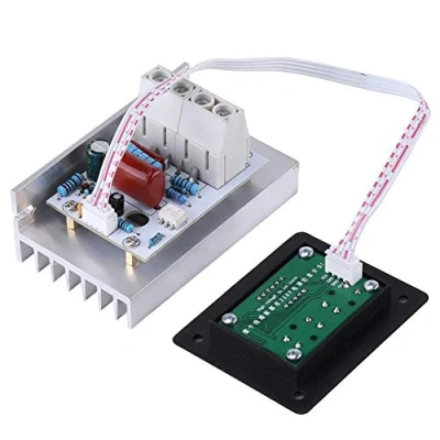 Immagine di 10000W SCR Regolatore di Tensione Controller Digitale AC 220V Velocità del Motore Dimmer Termostato 80A