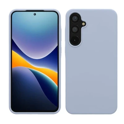 Immagine di kwmobile Cover per Samsung Galaxy A55 5G Custodia Back Case Smartphone in Silicone TPU Protezione Gommata blu chiaro matt