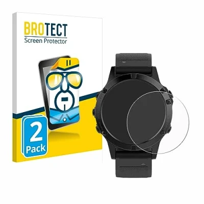 Immagine di brotect Pellicola Protettiva per Garmin fenix 5 (47 mm) / Plus Protezione Schermo (2 Pezzi) [Trasparente, Anti Impronte]