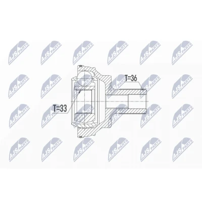 Immagine di NTY NPZ VW 047 Kit Giunto Omocinetico Assale posteriore Sx, Dx VOLKSWAGEN: GOLF 5, 7, 6, AUDI: A3 Hatchback, Sportback