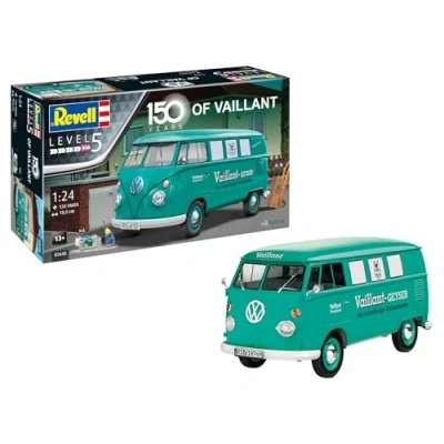 Immagine di Revell Modellino auto, 150 anni Vaillant, set regalo in scala 1:24, 128 pezzi, fai da te dai 13 anni, riproduzione autentica, kit completo con componenti e adesivi dettagliati