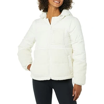 Immagine di Amazon Essentials Piumino In Sherpa Donna, Avorio, XXL