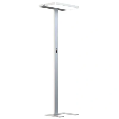 Immagine di Lampada da terra per ufficio Arcchio LED Aila, argento, sensore di luce diurna