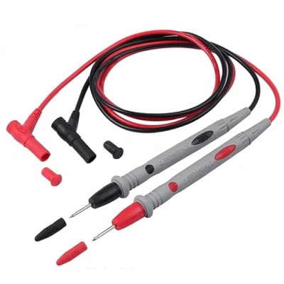 Immagine di Saraoriginalshop coppia Puntali per Tester Multimetro cavi misuratore digitale analogico CAT III 1000 VOLT 10 A di prova.