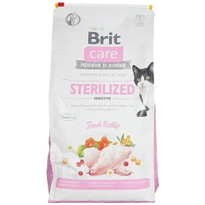 Immagine di Multipack risparmio! 2 x 7 kg Brit Care Grain Free Crocchette per gatti Sterilized Sensitive