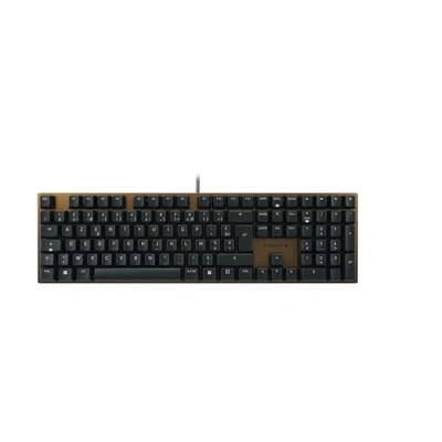 Immagine di CHERRY KC 200 MX, Tastiera Office Meccanica Con Piastra Metallica Anodizzata, Layout per la Francia (AZERTY), Filo, Interruttori MX2A SILENT RED, Nero/Bronzo
