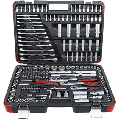 Immagine di Bgs15216 Cassetta Utensili 216 Pz Con Cricchetti E Bussole 1/2&quot; 1/4&quot; 3/8&quot;