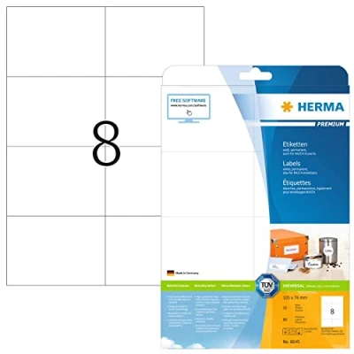 Immagine di Herma 8645 Etichette Superprint A4 105.0 x 74.0 mm