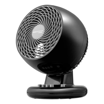 Immagine di Iris Ohyama Woozoo, 23m², Ventilatore Da Tavolo, Scrivania, Nero, Oscillazione, Silenzioso, Portatile, Per Camera Letto, Soggiorno, Raffreddamento, Potente, PCF M18