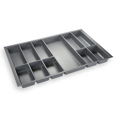 Immagine di ORGA BOX® IV UNIVERSALE Portaposate da cassetto tagliabile argento grigio 80 (473,5 x 726 mm)