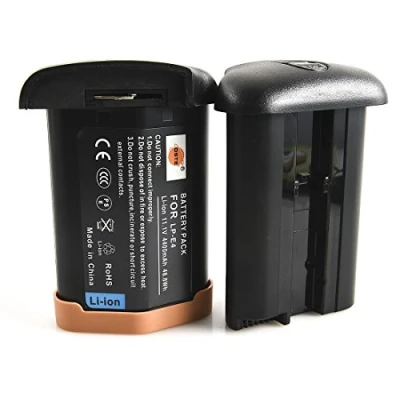 Immagine di DSTE 2 Pack LP E4 Batteria Compatibile per Canon EOS 1D C Mark III 1DS IV Mark4