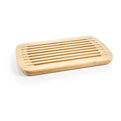 Immagine di Tescoma 900892, Online, Tagliere da Cucina in Legno, per Pane con Raccoglibriciole, Contenitore, 40 x 25 3 cm