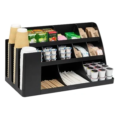 Immagine di Mind Reader Organizer per sala da pranzo, 11 scomparti, colore: Nero 14 extra large