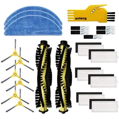 Immagine di Accessori di ricambio per aspirapolvere robot IKOHS netbot S15 Confezione da 2 pezzi spazzola principale 6 filtro 4 spazzole laterali 3 mop
