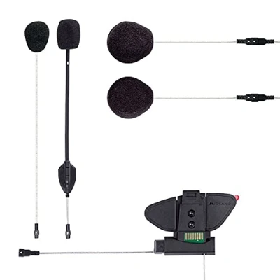 Immagine di Midland BT Pro Audio Kit Interfono con Super Bass Sound Accessori 2 Altoparlanti, Microfono a Filo Braccetto, Base di Aggancio